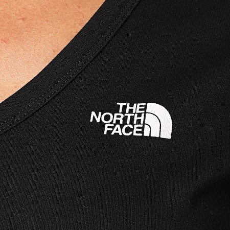 The North Face - Tee Shirt Femme Col V Simple Dome H6KY Noir