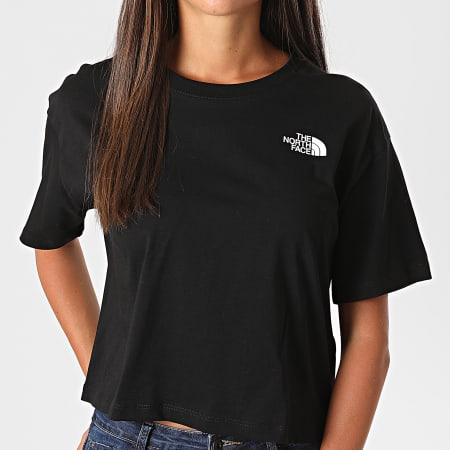 The North Face - Women's Simple Crop Tee Dome SYCJ Negro