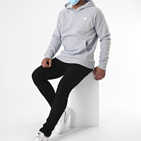 The North Face - Sweat Capuche Raglan Red Box A2ZWUDYX1 Gris Chiné
