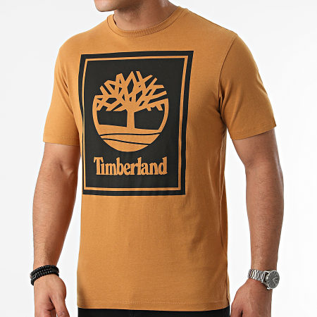 Timberland - Tee Shirt Stack Logo A2AJ1 Marron