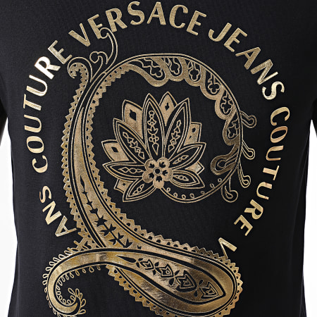 Versace Jeans Couture - Tee Shirt 9 Foil B3GZA7EA-30311 Noir Doré