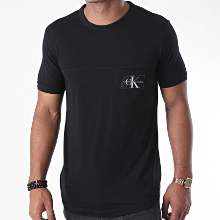 Calvin Klein - Tee Shirt Poche Monogram Badge 5612 Noir