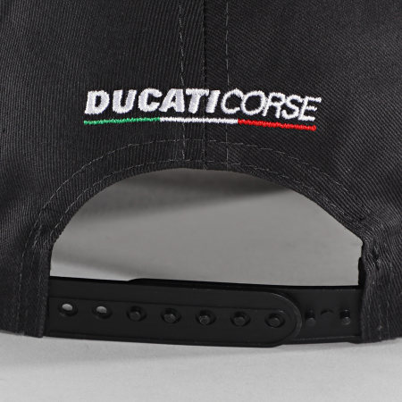 Casquette Ducati Corse Noir - Marque New Era, Style Moto Sportive