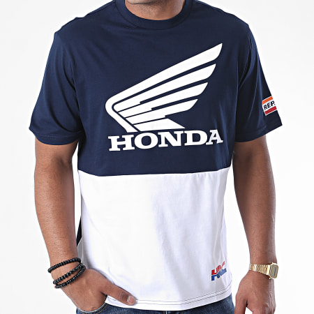 F1 et Motorsport - Tee Shirt Colorblock 38504 Bleu Marine
