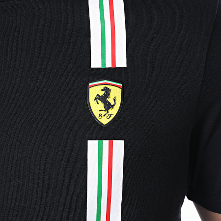 Ferrari - Tee Shirt Italian Flag 130101009 Noir