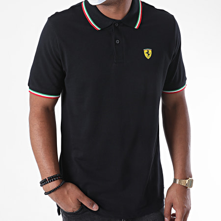 Ferrari - Polo Manches Courtes Tricolore 130171023 Noir
