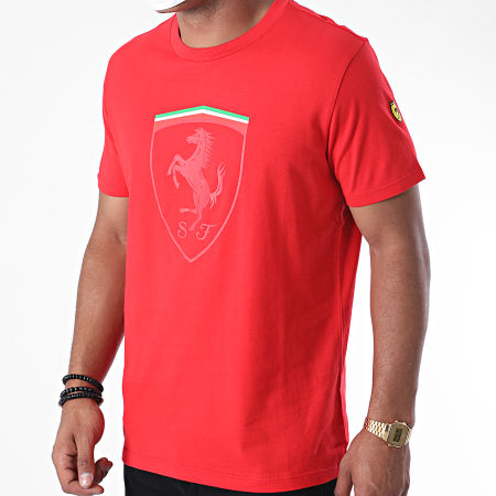 Ferrari - Tee Shirt Mono Shield 130191011 Rouge