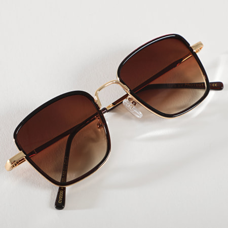 Frilivin - Gafas de sol marrón dorado