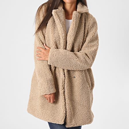 manteau style mouton femme