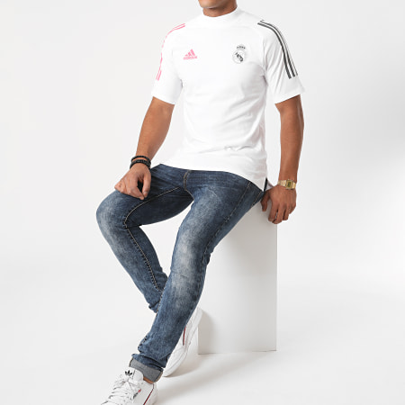 Adidas Sportswear - Tee Shirt A Bandes Real FQ7872 Blanc
