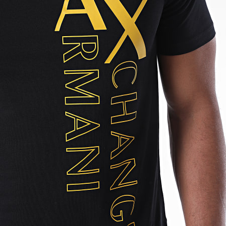 Armani Exchange - Tee Shirt 6HZTFS-ZJBVZ Noir Jaune