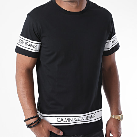 Calvin Klein - Tee Shirt Fashion Logo Tape 6048 Noir