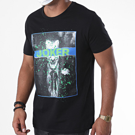 DC Comics - Tee Shirt Joker Splatter Noir
