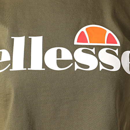 Ellesse - Tee Shirt Femme Crop Alberta SGS04484 Vert Kaki