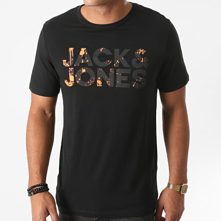 Jack And Jones - Tee Shirt Splash Corp Logo Noir