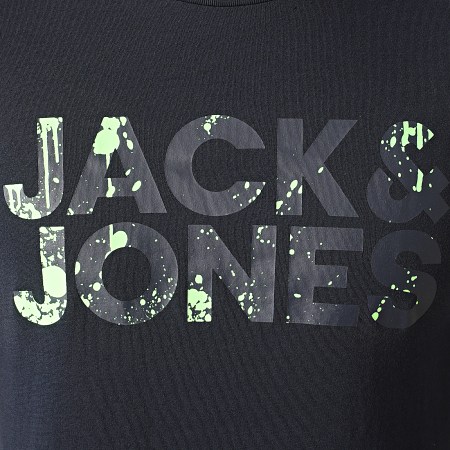 Jack And Jones - Tee Shirt Splash Corp Logo Bleu Marine