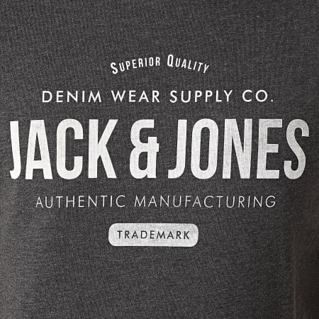 Jack And Jones - Tee Shirt Jeans 12177533 Gris Anthracite Chiné