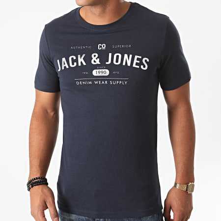 Jack And Jones - Tee Shirt Jeans 12177533 Bleu Marine