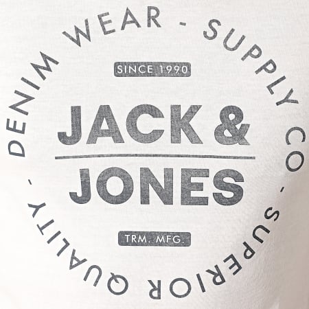 Jack And Jones - Tee Shirt Jeans 12177533 Blanc