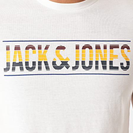 Jack And Jones - Tee Shirt Slim Meta Blanc