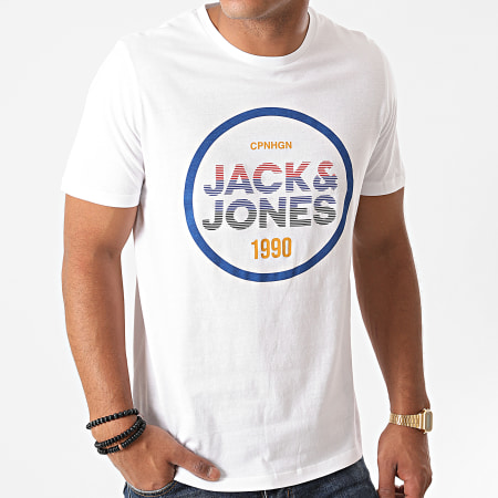 Jack And Jones - Tee Shirt Slim Meta Blanc