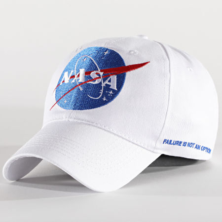 NASA - Casquette Flag Ball Blanc