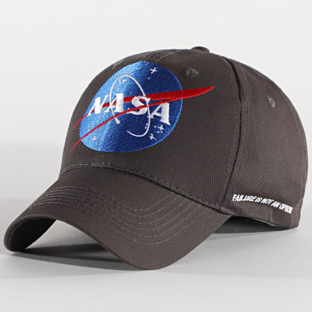 NASA - Casquette Flag Ball Gris Anthracite