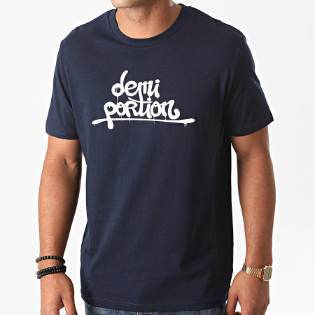 Demi Portion - Tee Shirt Logo Bleu Marine