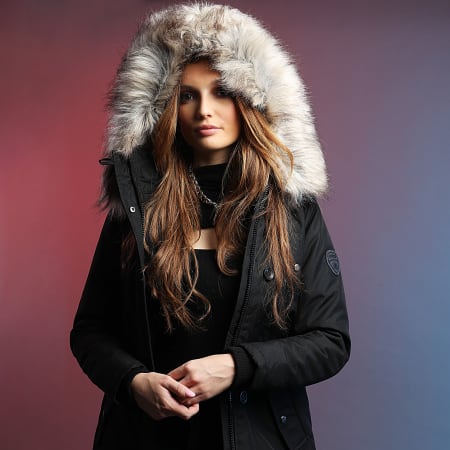 Only - Parka Fourrure Femme Iris Fur Winter Noir