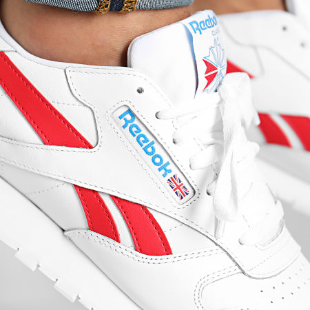 Reebok - Baskets Classic Leather FV6372 White Vector Red Horizon Blue