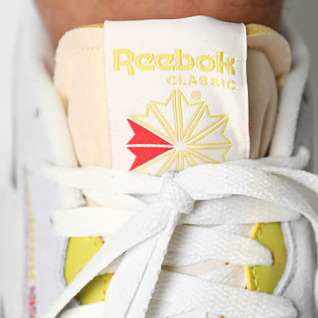Reebok - Baskets Classic Nylon Q47267 Chalk Cold Grey 2 Utility Yellow