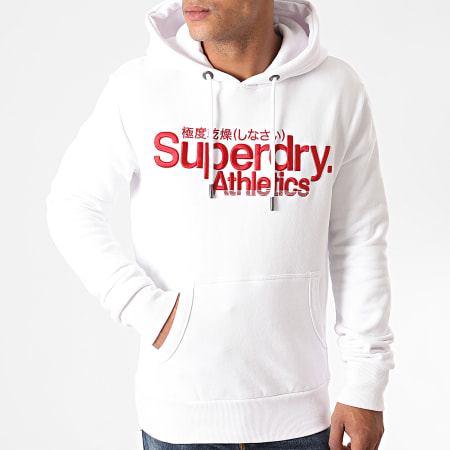 Superdry - Sweat Capuche Classic Athletic M2010417A Blanc