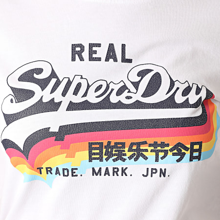 Superdry - Tee Shirt Femme VL W1010255A Blanc