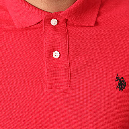 US Polo ASSN - Polo Manches Longues Institutional Rouge