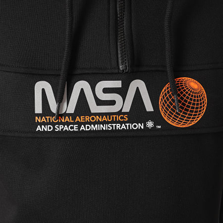 NASA - Sweat Outdoor Col Zippé Reflective Space Admin Noir