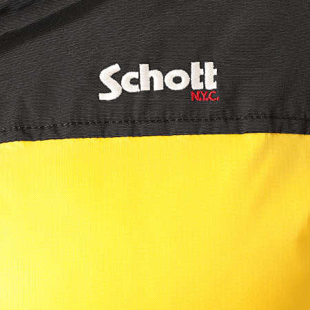 Schott NYC - Chaqueta con capucha amarilla Utah