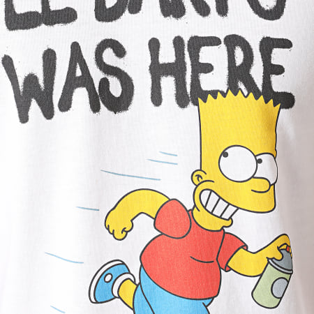 The Simpsons - Tee Shirt El Barto Blanc