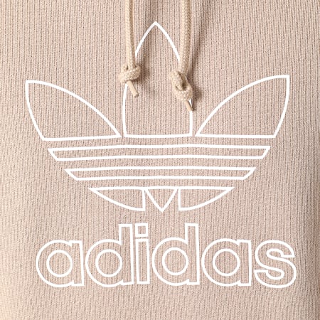 Adidas Originals - Sweat Capuche Trefoil Outline GF4102 Beige