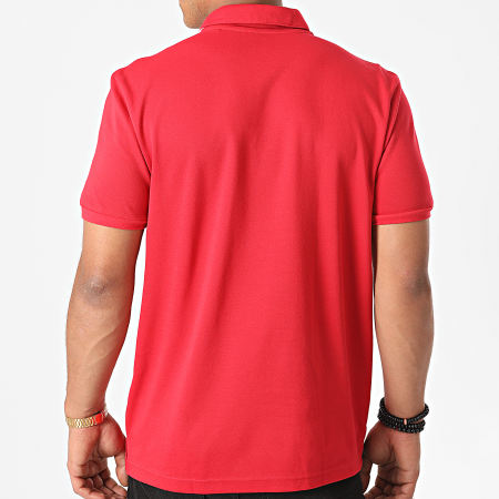 Adidas Performance - Polo Manches Courtes A Bandes Manchester United FR3854 Rouge