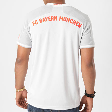 Adidas Performance - Tee Shirt A Bandes FC Bayern Munich GE0583 Gris Clair