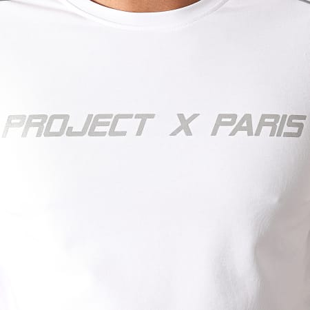 Project X Paris - Tee Shirt 2010128 Blanc Réfléchissant