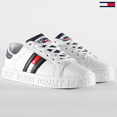 Tommy Jeans - Baskets Cool Warlined Flag 1134 Red White Blue