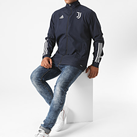 Adidas Performance - Veste Zippée Juventus Presentation FR4286 Bleu Marine