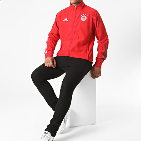 Adidas Performance - Veste Zippée FC Bayern Presentation FR5356 Rouge