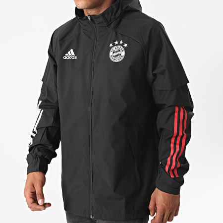 Adidas Sportswear - Veste Zippée Capuche FC Bayern Presentation FR5331 Noir