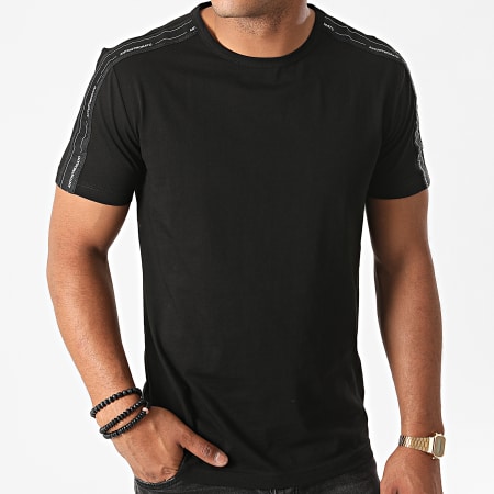 Antony Morato - Tee Shirt A Bandes Basic MMKS01850 Noir