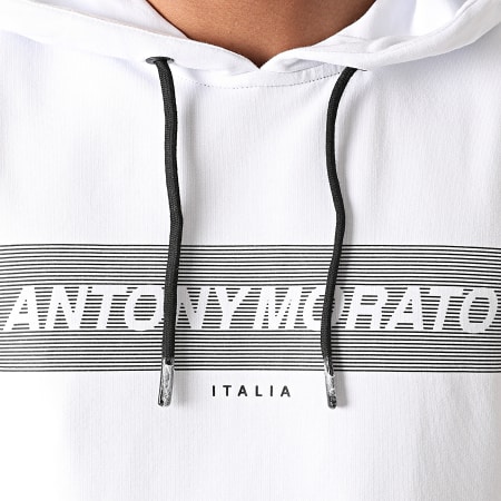 Antony Morato - Sweat Capuche Basic MMFL00700 Blanc