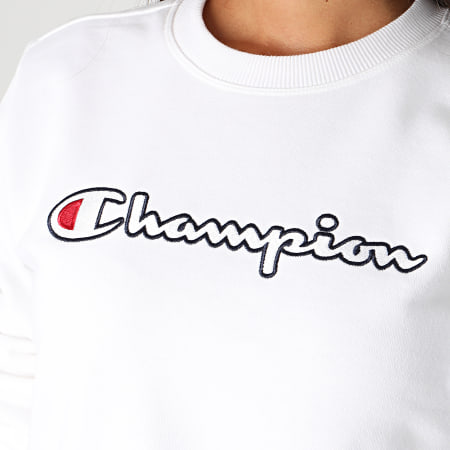 Champion - Sweat Crewneck Femme 113190 Blanc