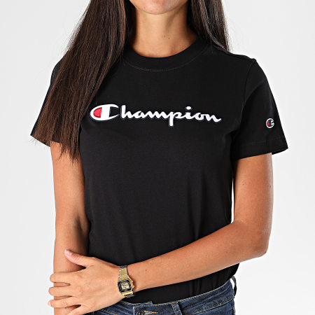 Champion - Tee Shirt Femme 113194 Noir