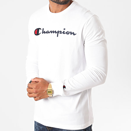 Champion - Tee Shirt Manches Longues 214725 Blanc